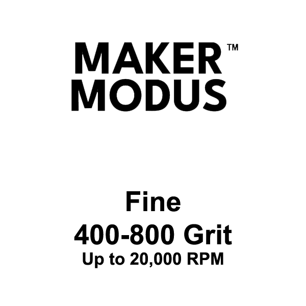 Maker Modus Sanding Wheel – Fine (400–800 Grit) – 4" × 2" × ¼"