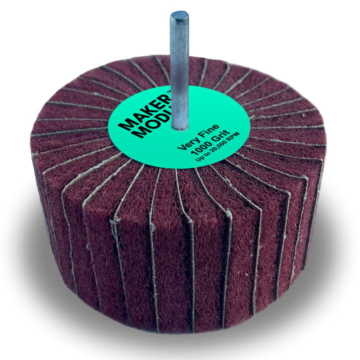 Maker Modus Sanding Wheel – Very Fine (1000 Grit) – 4" × 2" × ¼"