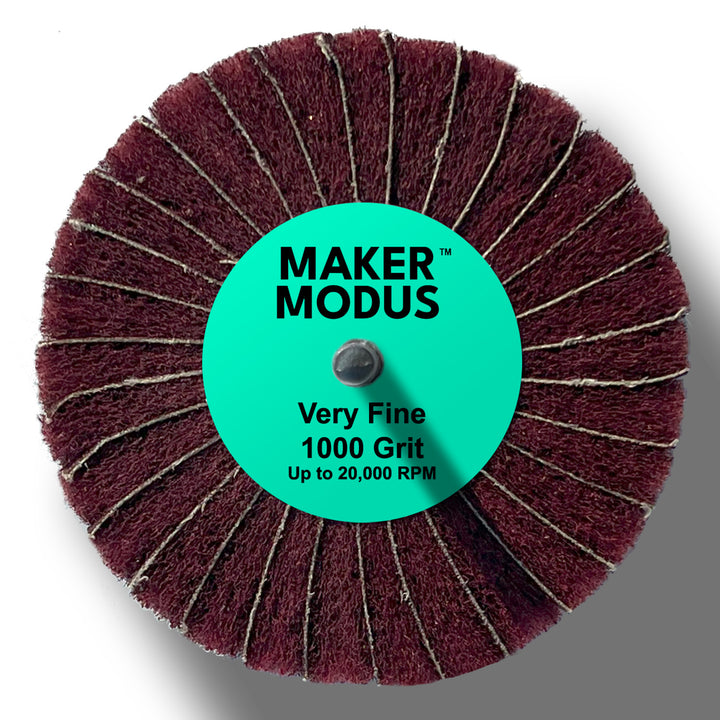 Maker Modus Sanding Wheel – Very Fine (1000 Grit) – 4" × 2" × ¼"