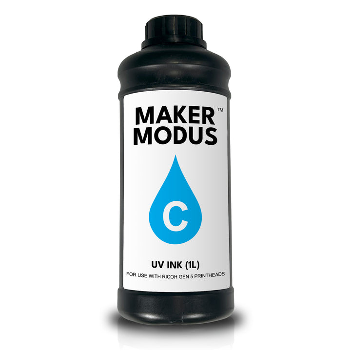 Maker Modus Cyan UV Ink – 1 L | Ricoh Gen5-Ready