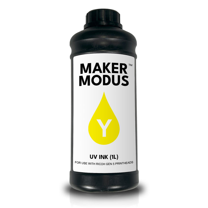Maker Modus Yellow UV Ink – 1 L | Ricoh Gen5-Ready